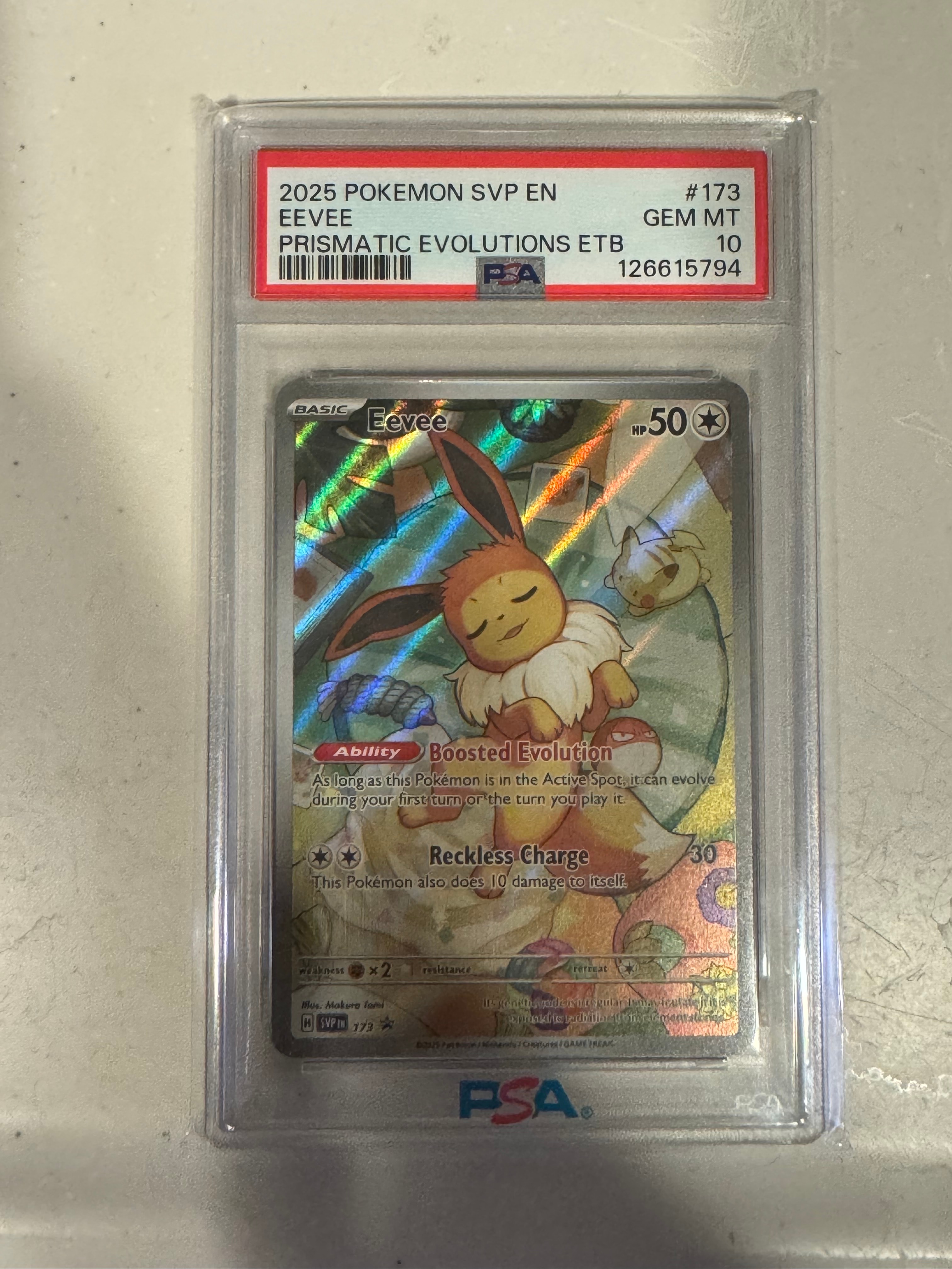 PSA10】イーブイ P [SVP EN 173]【英語版】(スカーレット&バイオレット