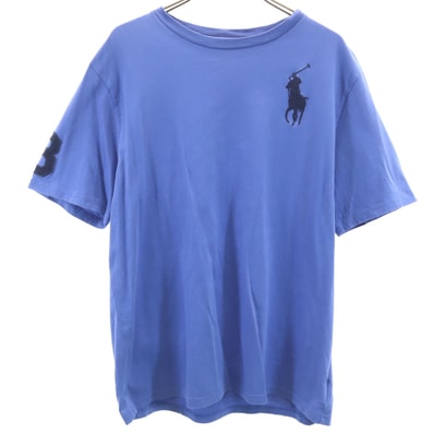 POLO RALPH LAUREN ポロラルフローレン ビッグポニー刺繍 半袖 Tシャツ XL ブルー系