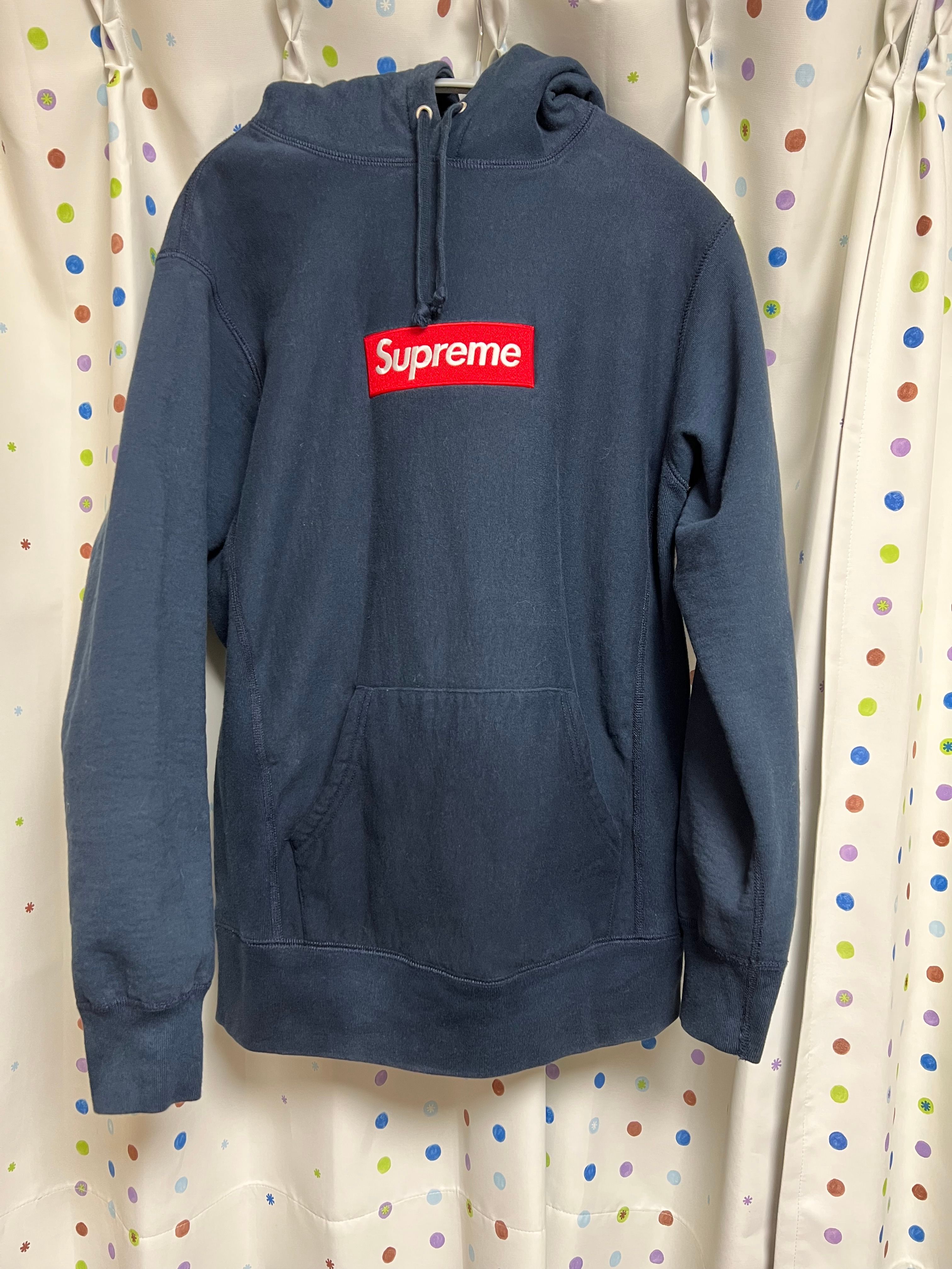 Supreme Box Logo Hooded Sweatshirt "Navy" (16FW)