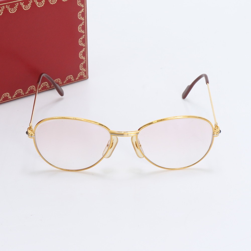 ■美品 カルティエ カラーレンズ 眼鏡 アイウェア おしゃれ ファッション