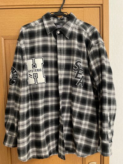 WIND AND SEA x HYSTERIC GLAMOUR Check Shirt "Black"