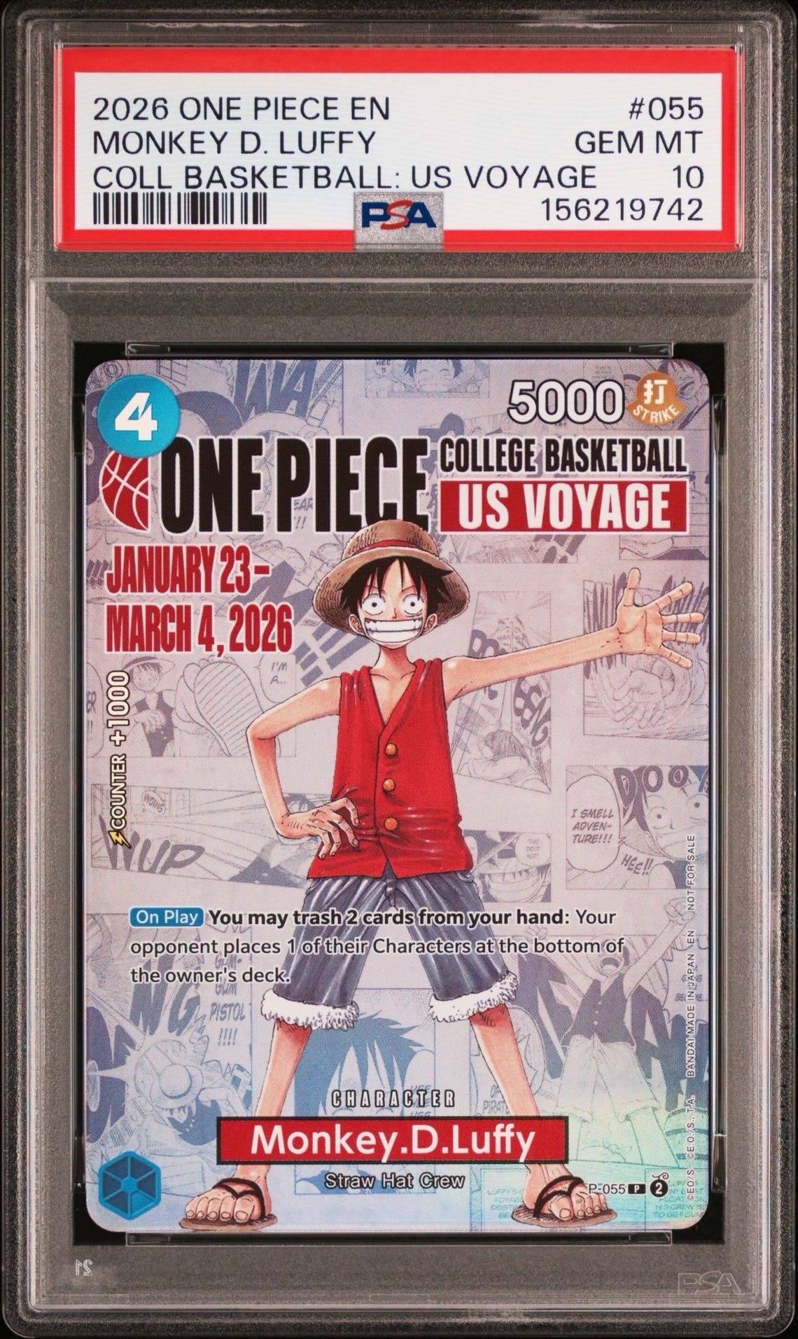 PSA10】ポートガス・D・エース R [OP07-053](プロモーションカード