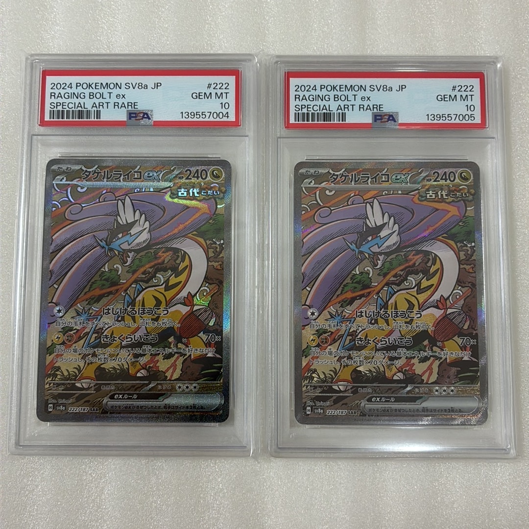 PSA10】タケルライコex SAR [SV8a 222/187](ハイクラスパック「テラス