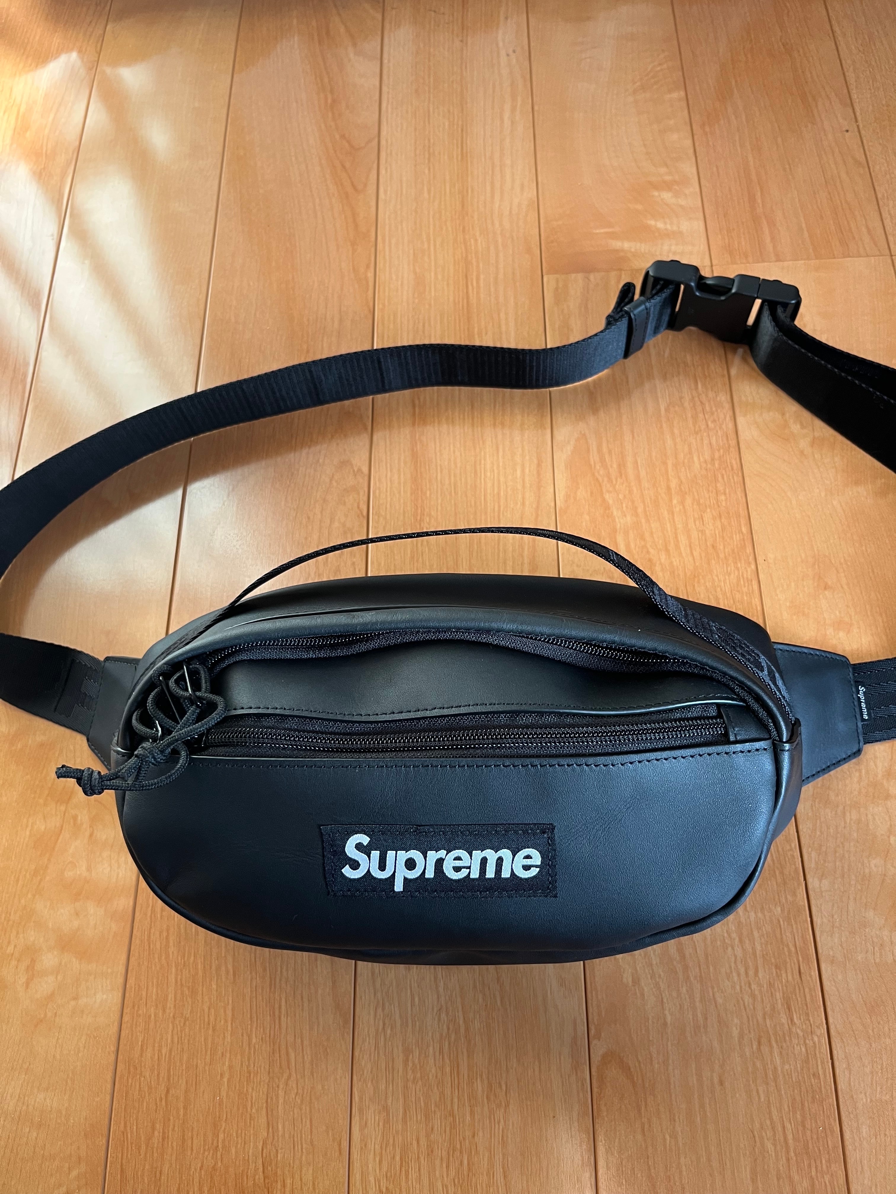Supreme Leather Waist Bag 