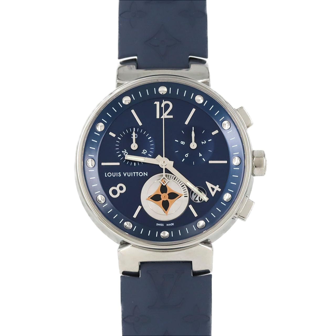 ルイヴィトン タンブール ムーンスタークロノ QA032 SS クォーツ