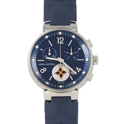 ルイヴィトン タンブール ムーンスタークロノ QA032 SS クォーツ