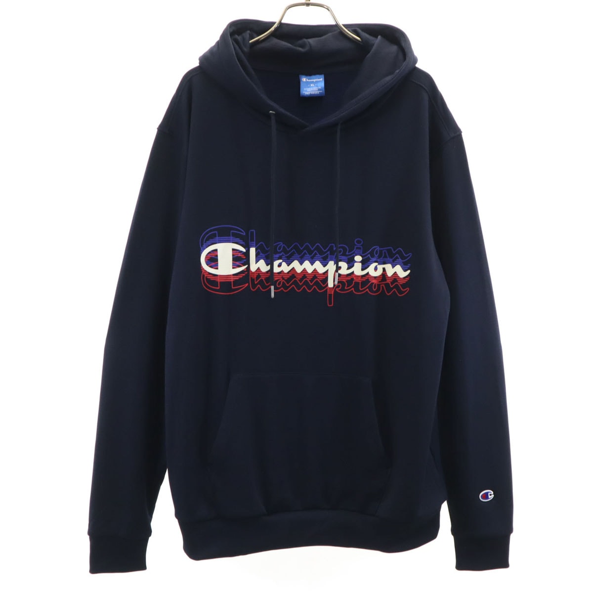 Champion チャンピオン 長袖 パーカー XL ネイビー プルオーバー ジャージ