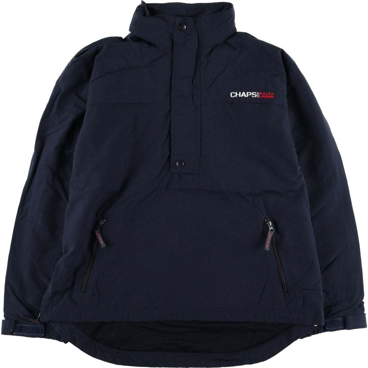古着 ラルフローレン Ralph Lauren CHAPS チャップス ハーフジップ ナイロンプルオーバー ロシア製 メンズL相当/eaa615005