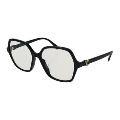 超美品 CHANEL シャネル ココマーク サイズ54□16 ブラック 黒 ゴールド金具 プラスチック メタル/ サングラス メガネ 男女兼用 スクエア 604051 【中古】