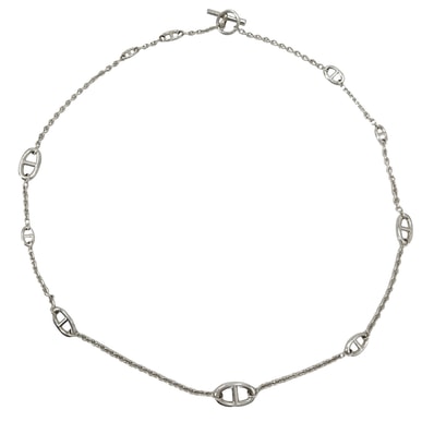 HERMES エルメス ネックレス ファランドール ロングネックレス シルバー アクセサリー ジュエリー シルバー925 ユニセックス 約70.8g【中古品】