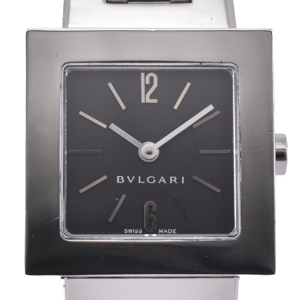 値下 ブルガリ BVLGARI SQ22SS クアドラード クォーツ レディース 良品 □#150276