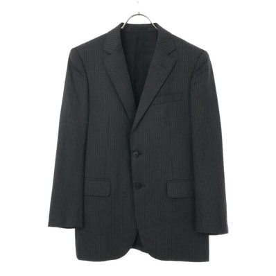 BURBERRY LONDON バーバリーロンドン 日本製 三陽商会 ストライプ テーラードジャケット グレー系
