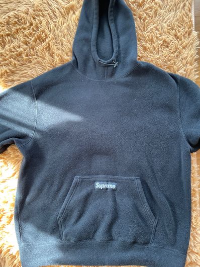 Supreme Polartec Hooded Sweatshirt "Black"
