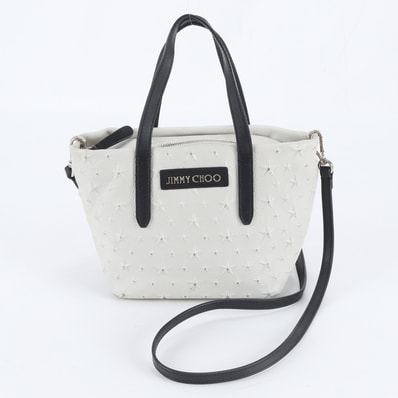 ■美品 ジミーチュウサラ スター スタッズショルダーバッグ レザー