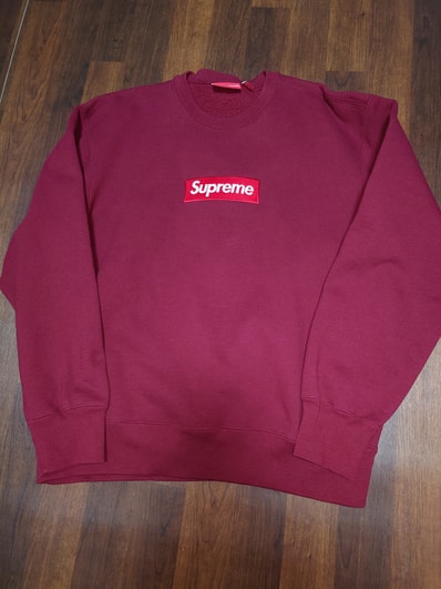 Supreme Box Logo Crewneck "Cardinal" (22FW)