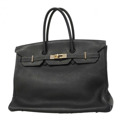 ★最終価格★SALE【6dc2780】エルメス ハンドバッグ バーキン35 トゴ ブルーインディゴ シルバー金具 □L刻印【中古】レディース