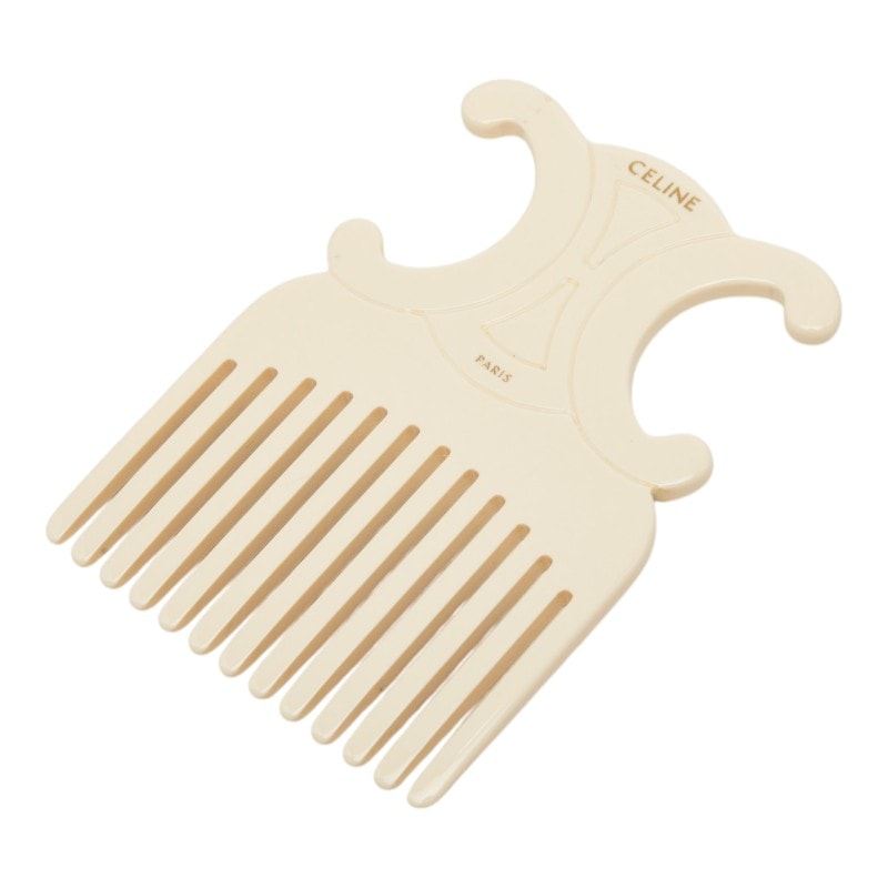 C (やや傷や汚れあり)】セリーヌ トリオンフ ヘアコーム くし 櫛