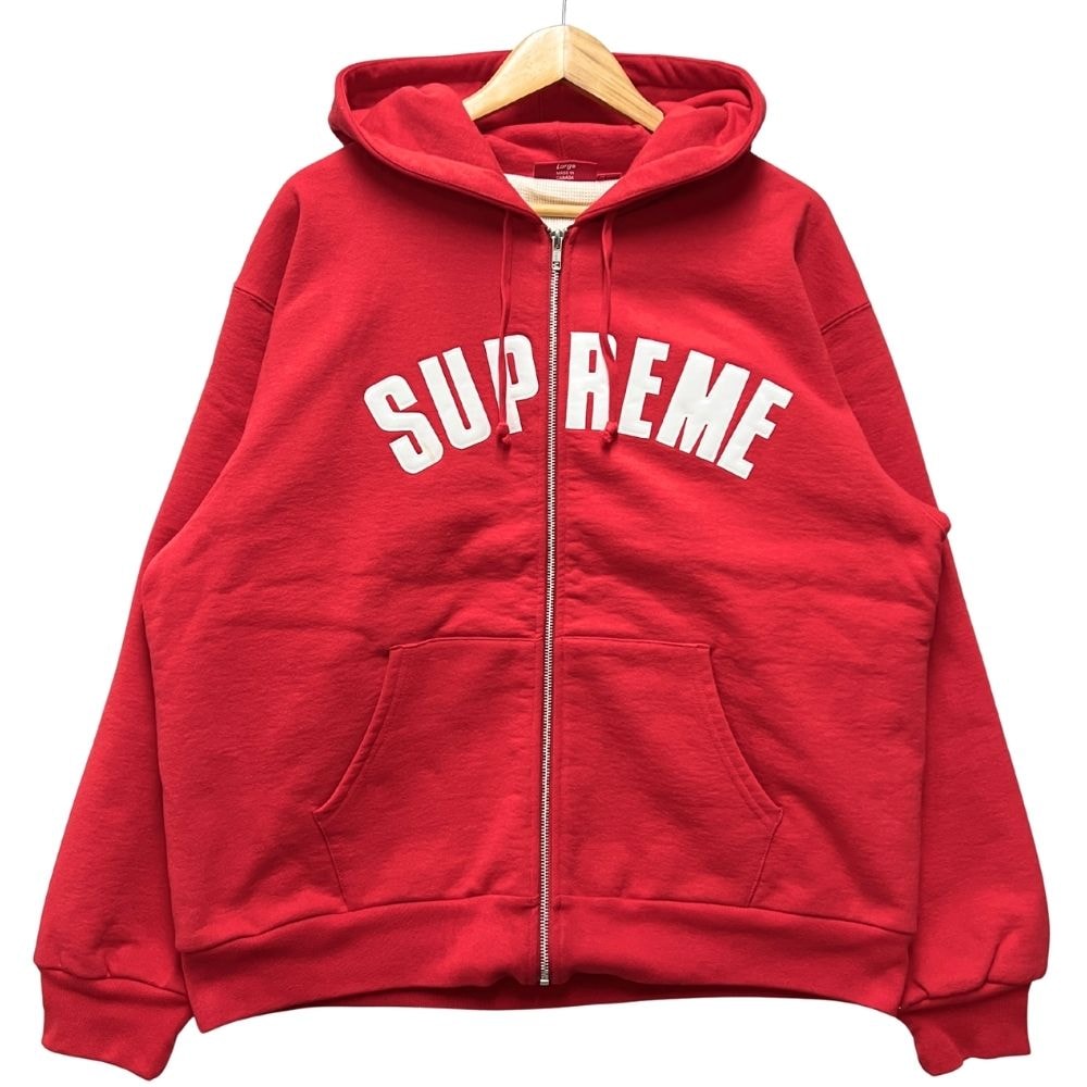 SUPREME シュプリーム 24AW Arc Thermal Zip Up Hooded Sweatshirt  アーチロゴ サーマル ジップ スウェット パーカー L 正規品 / 53725