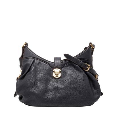 ルイ ヴィトン モノグラム マヒナ XS ショルダーバッグ M95660 ノワール ブラック レザー レディース LOUIS VUITTON 中古