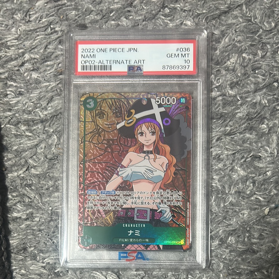 PSA10】ナミ SR [OP02-036] (プレミアムカードコレクション - ベスト