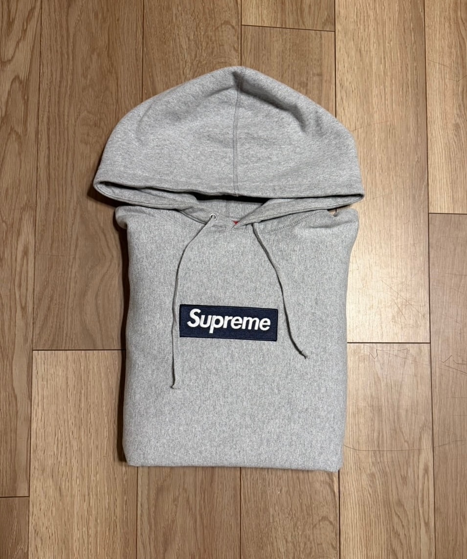 Supreme Box Logo Hooded Sweatshirt (25FW) "Heather Grey"