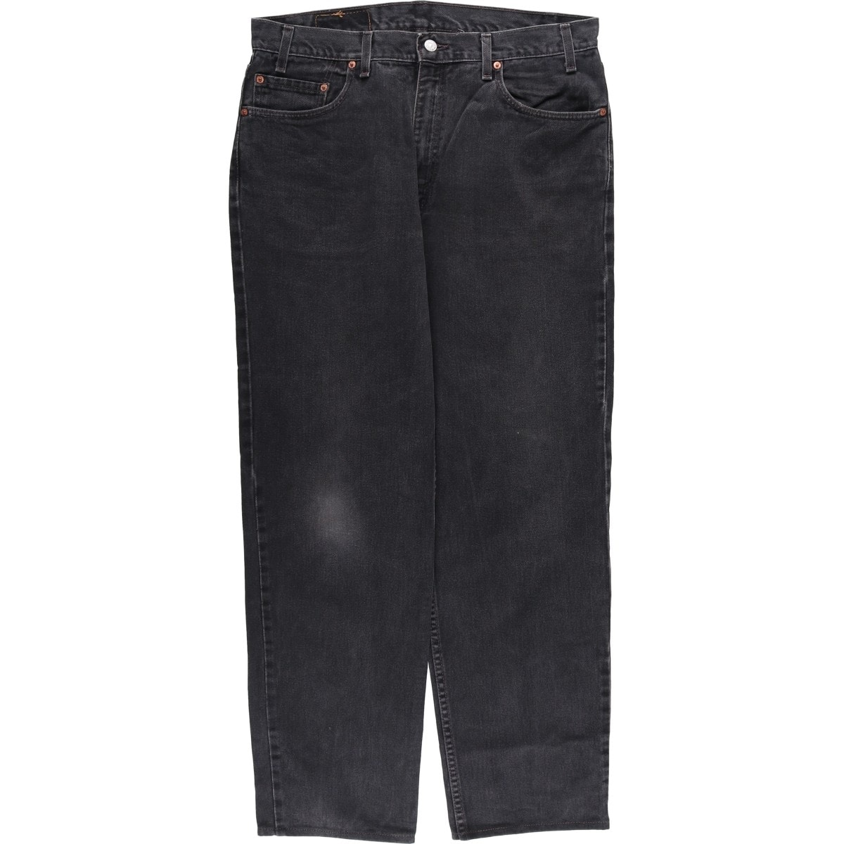 古着 00年代 リーバイス Levi's 550 RELAXED FIT ブラックデニム テーパードデニムパンツ USA製 メンズw37相当/evb030891