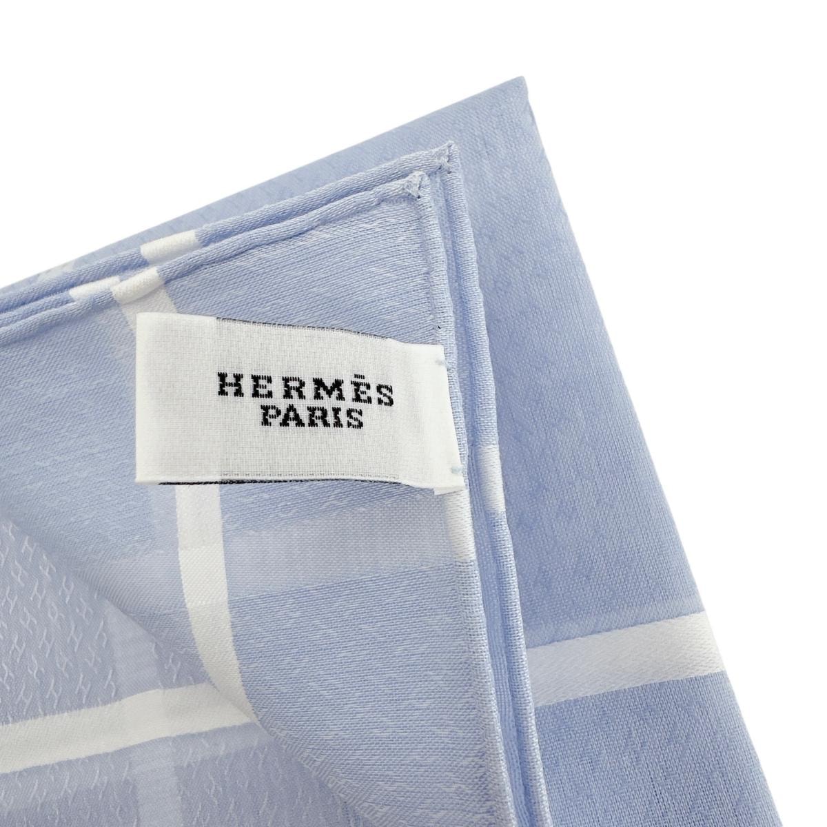 A (未使用に近い)】エルメス HERMES ハンカチーフ カレ45 ハンカチ