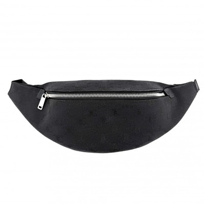 CELINE セリーヌ ボディバッグ トリオンフ ベルトバッグ ウエストバッグ キャンバス ブラック 黒 シルバー金具 メンズ 美品【中古品】