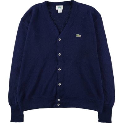 古着 80~90年代 ラコステ LACOSTE IZOD アクリルニットカーディガン USA製 メンズXL相当 ヴィンテージ/eaa588858