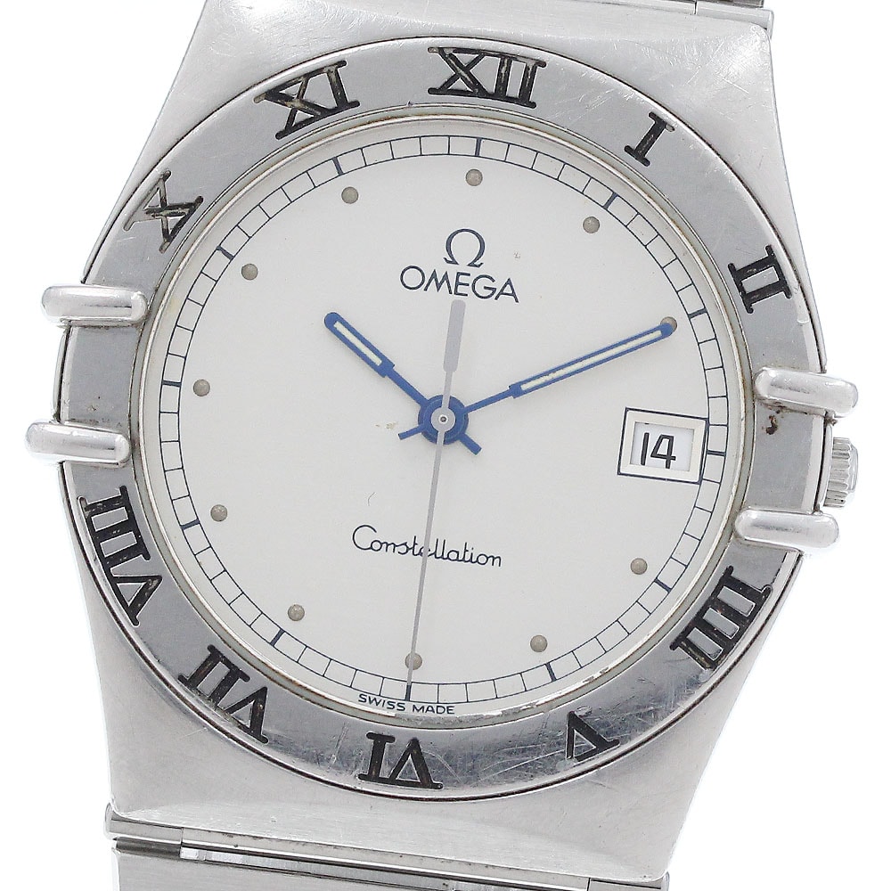 オメガ コンステレーション デイト フラットベゼル メンズ 【中古】