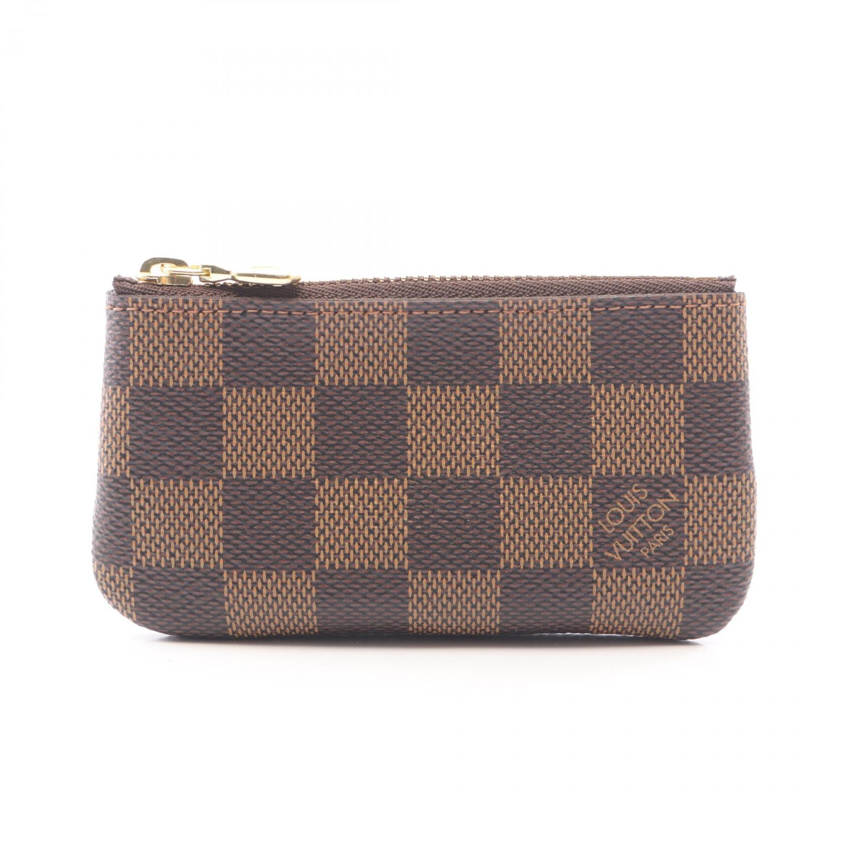 ルイ・ヴィトン LOUIS VUITTON ポシェット クレ ダミエエベヌ キーリング付き コインケース 財布 レザー PVC メンズ レディース ブラウン系 N62658 【中古】