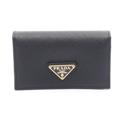 プラダ PRADA SAFFIANO METAL カードケース アクセサリー レザー レディース ブラック系 1MC122QHHF0002 【新品】