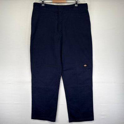古着 ディッキーズ Dickies パンツ ワークパンツ ルーズフィット 大きいサイズ ジッパーフライ W38 L34 ネイビー系 メンズ