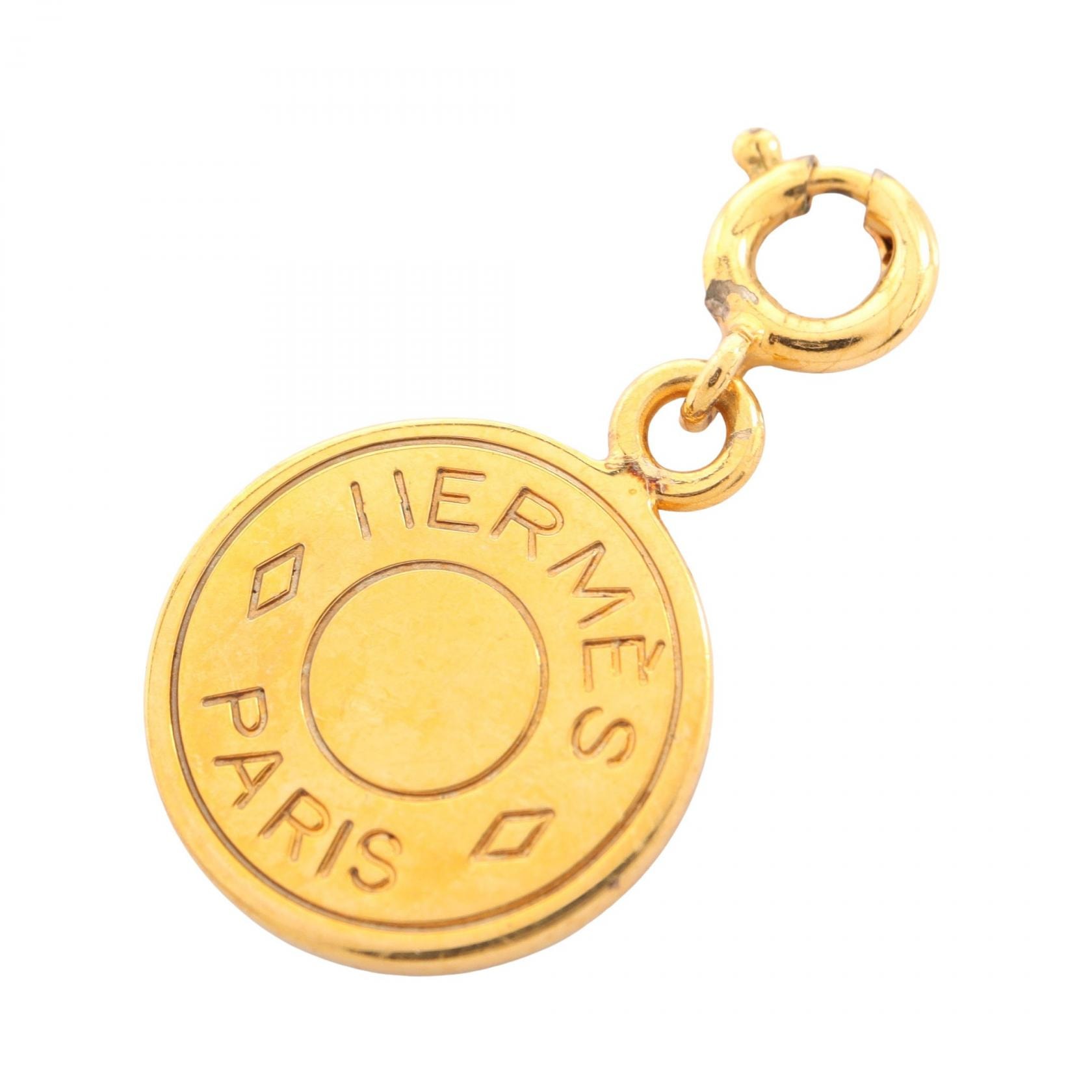 エルメス HERMES BIJOUTERIE FANTAISIE セリエ ペンダントトップ ジュエリー GP(ゴールドメッキ) ゴールド レディース ゴールド系 【中古】
