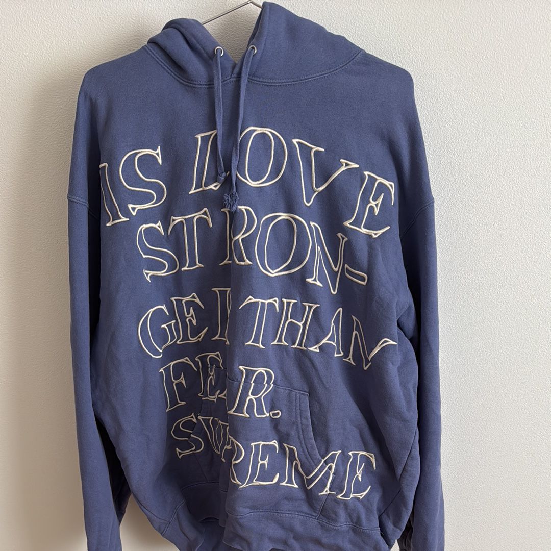 Supreme Stronger Than Fear Hooded Sweatshirt "Light Purple"