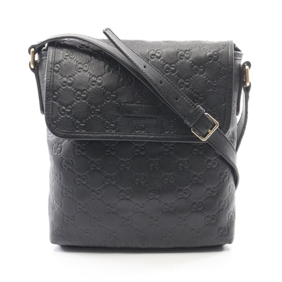 グッチ GUCCI グッチシマ ショルダーバッグ バッグ レザー レディース ブラック系 223666 【中古】
