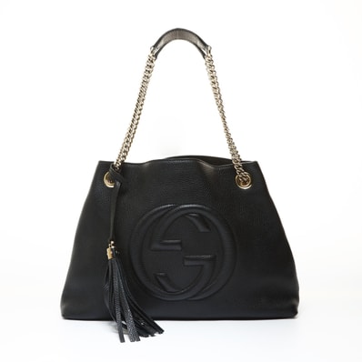 グッチ GUCCI ソーホー レザー チェーン ショルダーバッグ【中古】