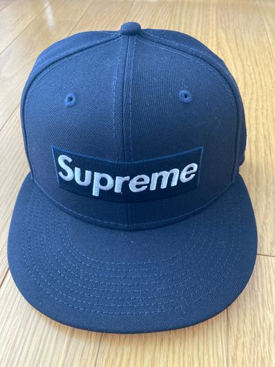 Supreme No Comp Box Logo New Era "Navy"