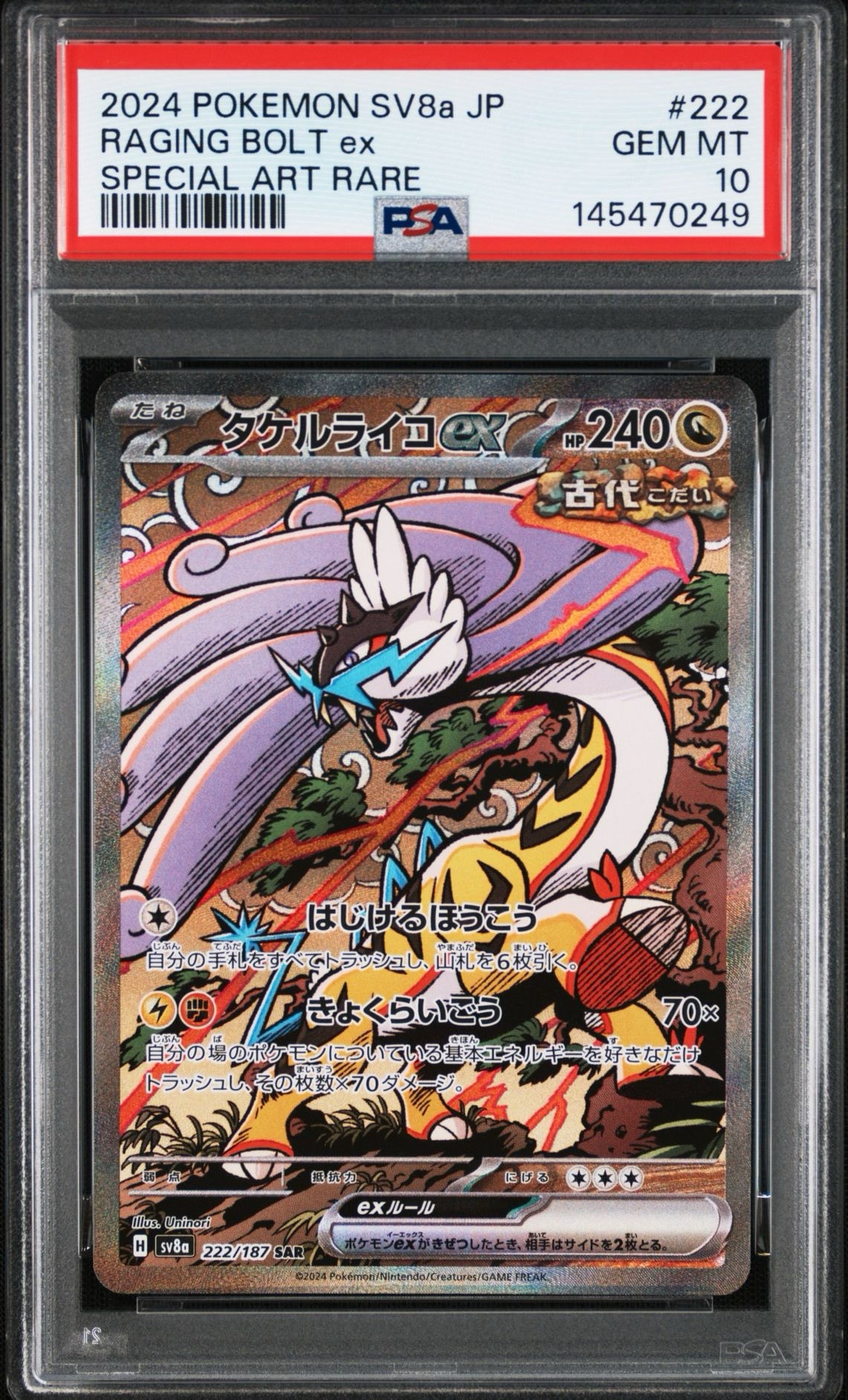 タケルライコex SAR [SV8a 222/187](ハイクラスパック「テラスタル