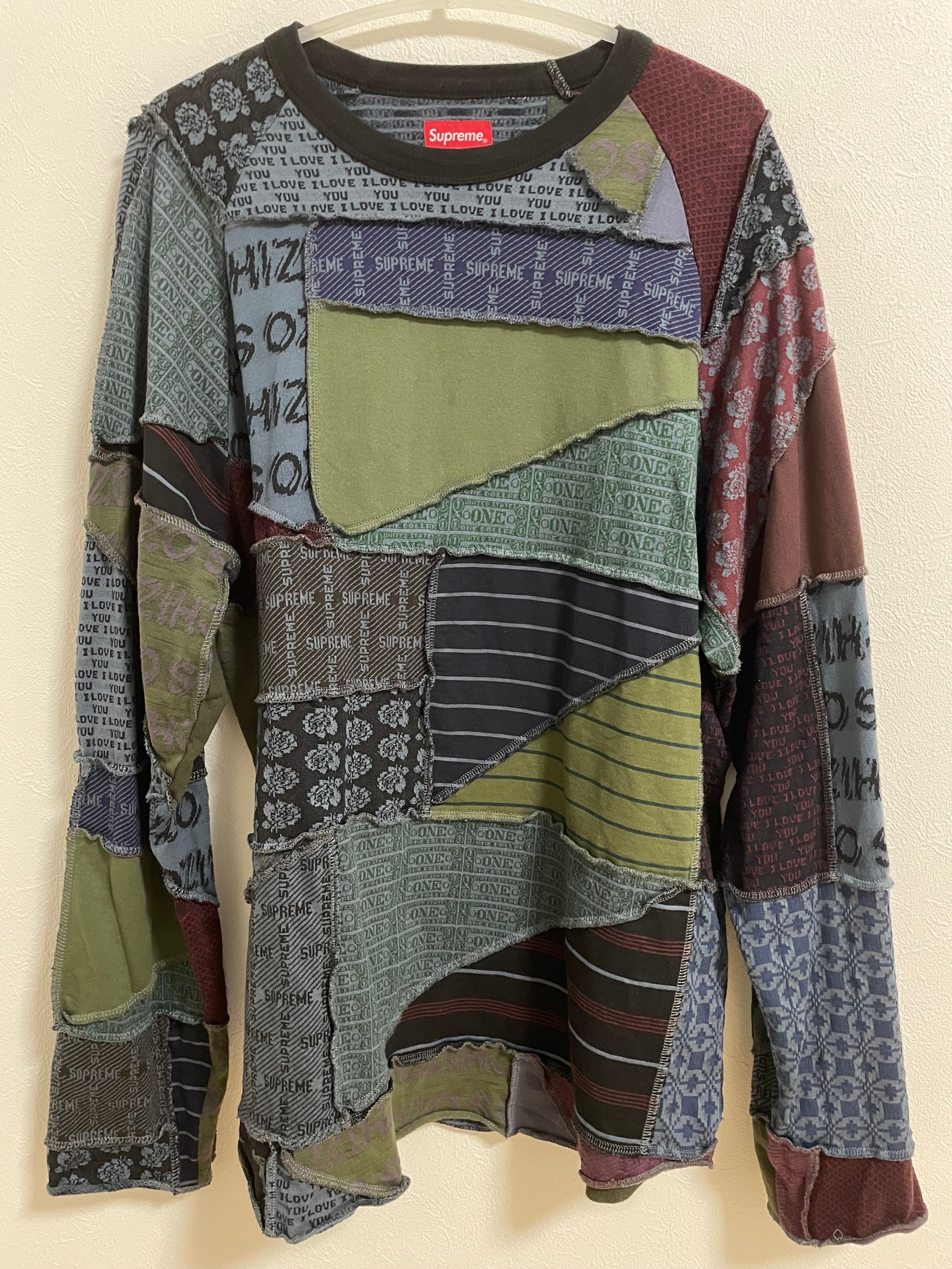 Supreme Patchwork Jacquard L/S Top "Black"