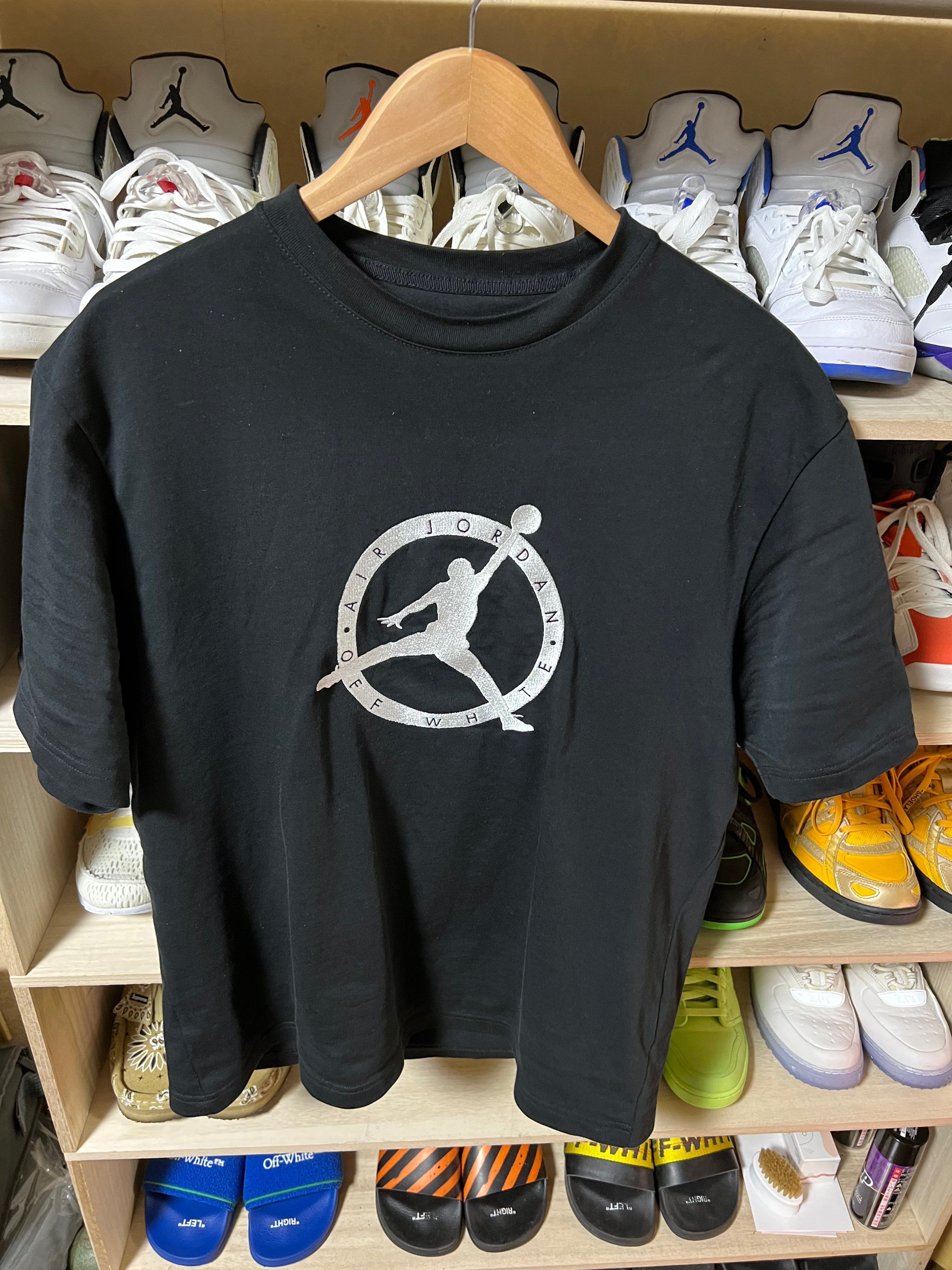 Air Jordan Off-WhiteTM️ Short Sleeve T-shrit "Black"