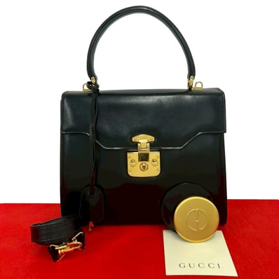 GUCCI グッチ レディロック レザー ショルダーバッグ ブラック
30211