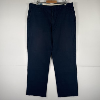 古着 ポロバイラルフローレン Polo by Ralph Lauren チノパンツ チノパン ワンポイント スラックス 大きいサイズ w40 L34 ネイビー メンズ
