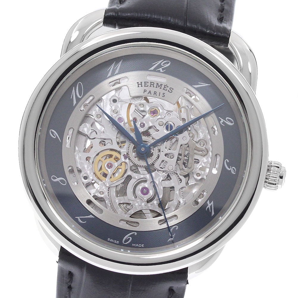 ☆美品  エルメス アルソー スケルトン  AR6.710a メンズ 【中古】