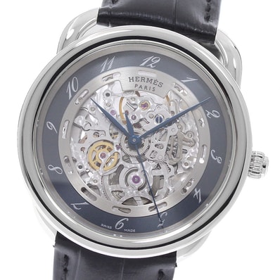 ☆美品 エルメス アルソー スケルトン AR6.710a メンズ 【中古】
