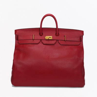 エルメス HERMES オータクロア55 オータクロア 55 バッグ トートバッグ アルデンヌ レッド Red 赤 ゴールド金具 ハンドバッグ