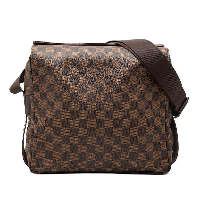 ルイ ヴィトン ダミエ ナヴィグリオ 斜め掛け ショルダーバッグ N45255 ブラウン PVC レディース LOUIS VUITTON 【中古】