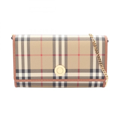 バーバリー BURBERRY ノバチェック ショルダーバッグ バッグ PVCコーティングキャンバス レザー レディース ベージュ系 / マルチカラー 8109798 【新品】