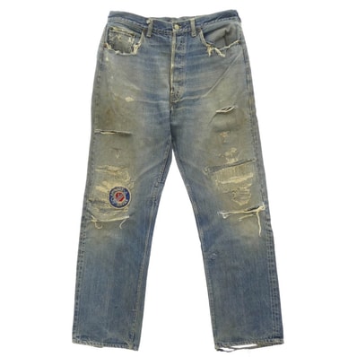 Levi's リーバイス デニムパンツ Vintage ヴィンテージ 60s 501 BIG E 前期 Vステッチ ボタン裏E デニム パンツ ライトブルー系【中古】