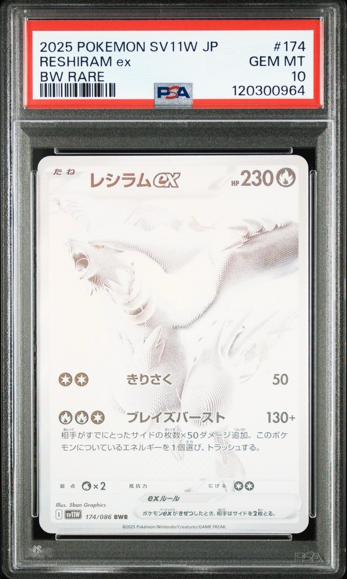 レシラムex BWR [SV11W 174/086](拡張パック「ホワイトフレア」)